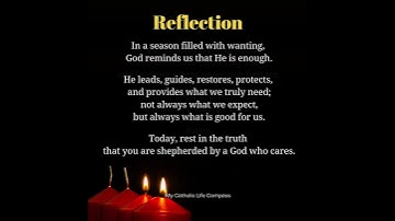 ADVENT Reflection and Prayer December 11 #advent #advent2025 #adventseason #prayer #psalm23