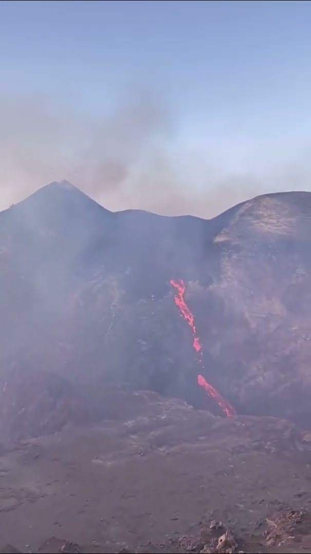 Lava Fall on Mount Etna Volcano || ViralHog