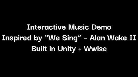 Joel Schultz — Technical Audio Design Demo (Inspired by Alan Wake 2 “We Sing”)