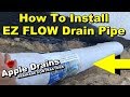 How to Install EZ FLOW Drain Pipe Exterior Foundation Waterproofing