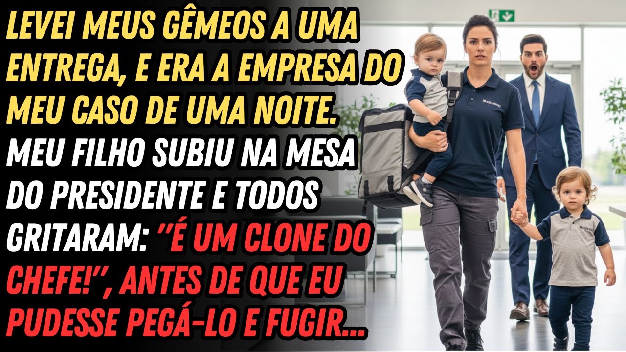 📦Fui Fazer Uma Entrega Com Meus Gêmeos😱 De Repente, Todos Gritaram: 'São Cópias Do Presidente!'🤫