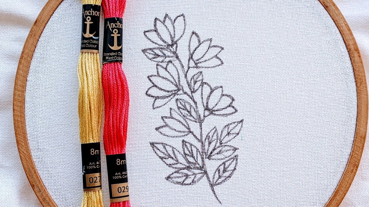 VERY EASY LITTLE FLOWER HAND EMBROIDERY DESIGN FOR BEGINNERS/SIMPLE ...