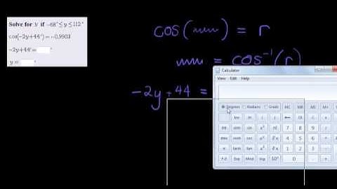 Solving trigonometric equations Example 2