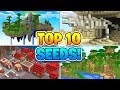 TOP 10 BEST SEEDS FOR MINECRAFT! (Pocket Edition, PS4, Xbox, Switch, PC)