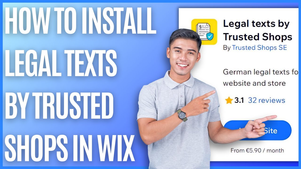 How to Install Legal Texts by Trusted Shops App on Wix [Quick Guide]