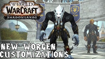 NEW UPDATED Worgen Customization Options | Shadowlands Beta