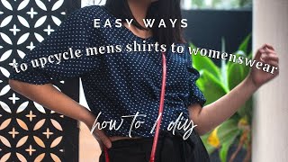 THRIFT FLIP- HOW TO TURN MENSWEAR SHIRTS INTO WOMENS STYLE