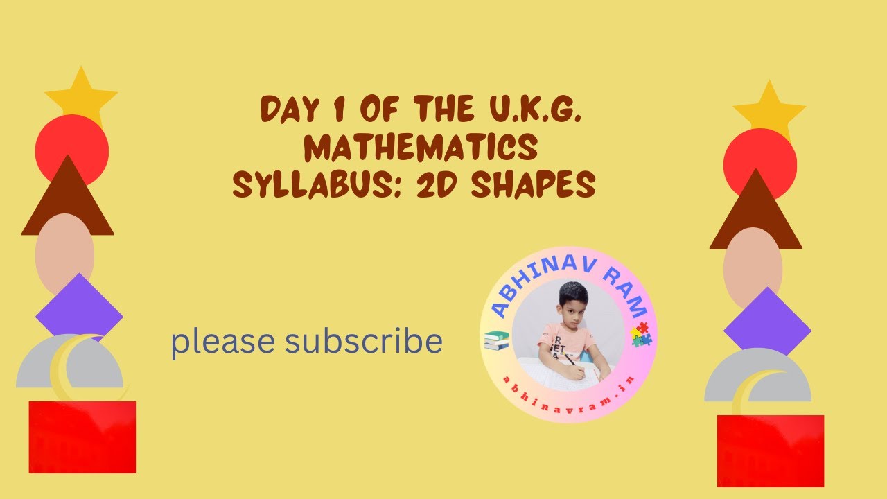 2D Shapes with Pictures | Day 1 of the U.K.G. mathematics | Learn2D ...