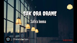 SAFIRA INEMA - SAK ORA ORANE || Video Lirik lagu ||