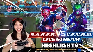 MATINDING LABANAN NG SABER VS VENOM. Sino kaya ang iiyak?