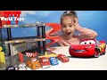 Тачки. Огромный гараж для Маквина и его друзей || Cars McQueen big garage