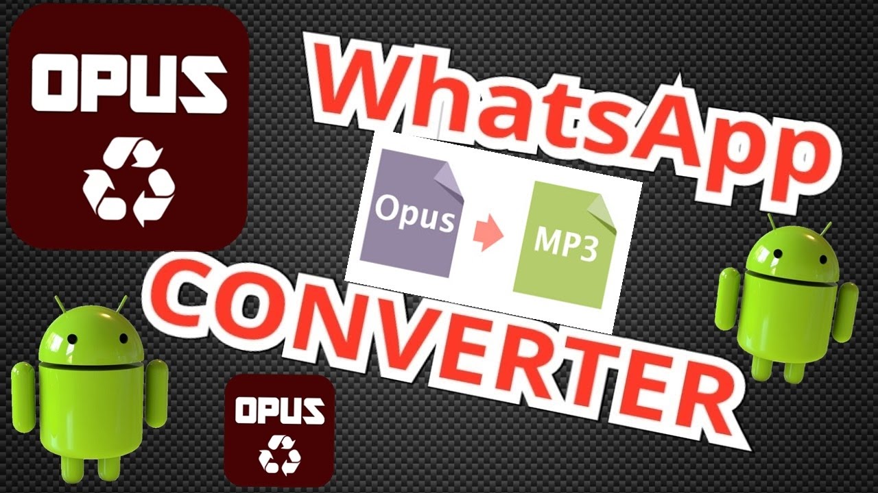 Como Converter udios Do Whatsapp No Formato OPUS Para O Formato MP3