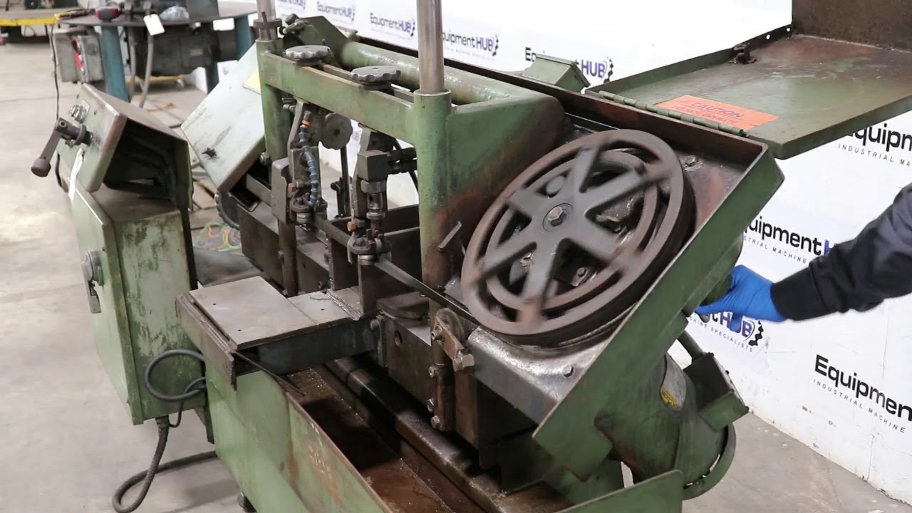 W.F. Wells W9 Twin Post SemiAutomatic 9" x 18" Horizontal Band Saw