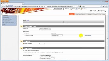 Blackboard - Add an Assignment