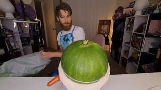 Watermelon exploding meme. (fart+ huh+ explosion+ metal pipes)