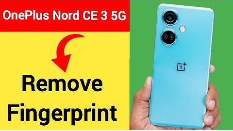 OnePlus Nord CE 3 5G me fingerprint lock Kaise hataye, how to remove fingerprint