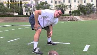 How to Long Snap a football (Field Goals / Punts)