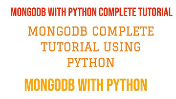 MONGODB WITH PYTHON COMPLETE TUTORIAL|MONGODB PYMONGO COMPLETE TUTORIAL|PART:1