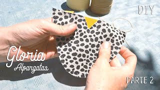 Tutorial de Alpargatas artesanales Gloria Parte 2 #cursodecalzado #alpargatas #shoemaking #costura