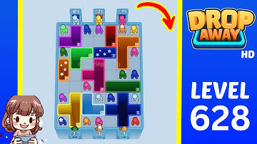 Drop Away Level 628 Solution Walkthrough