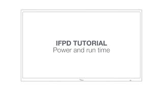 Optoma IFPD tutorial - power and run time