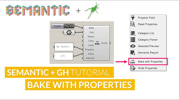 Semantic for Grasshopper Tutorial - Bake Objects with Properties