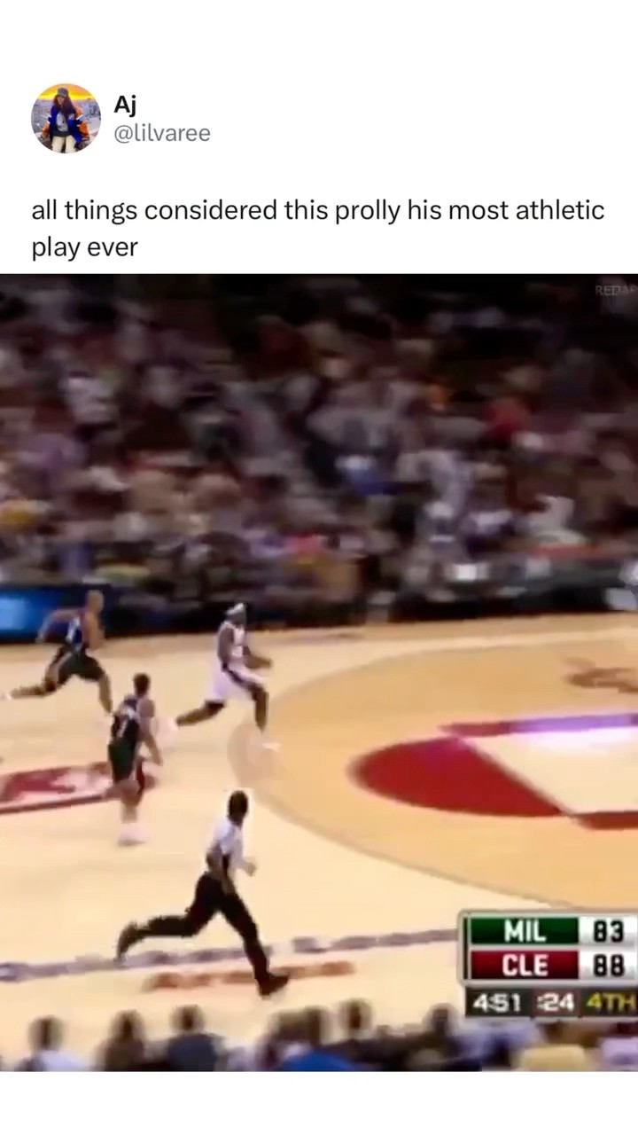 Is this LeBron’s most athletic play ever? ??