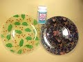 Fabric Covered Dollar Tree Glass Plate, Great Gift/Holiday Table Decor