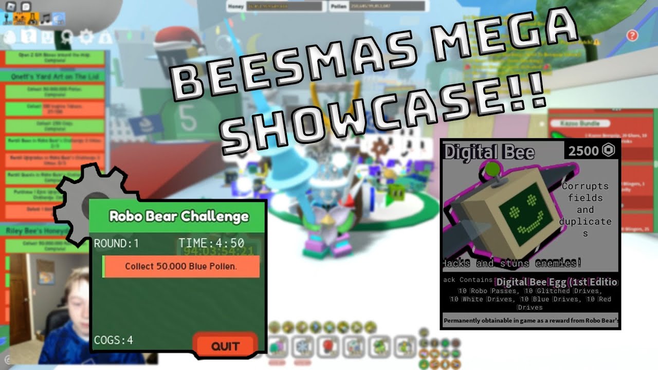 BEESMAS 2022 MEGA SHOWCASE!! | Bee Swarm Simulator - YouTube