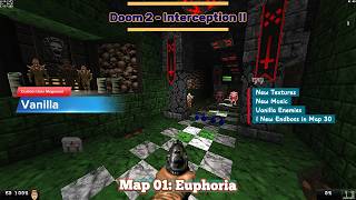 Doom II - [Interception II] - Map: #01 - Euphoria - [4K60ᶠᵖˢ]