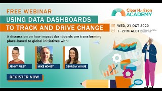 Webinar: Using Data Dashboards to Track and Drive Change