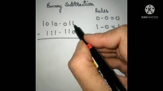 Binary subtraction in hindi |borrowing   method for binary subtraction in hindi
