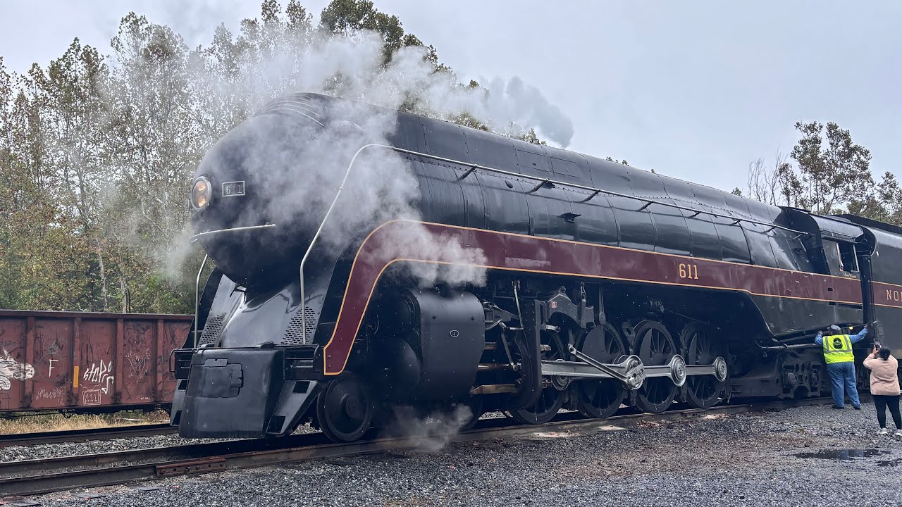 N&W 611 on the Buckingham Branch, Goshen to Staunton, VA