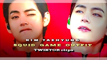 TAEHYUNG | Squid Game outfit | twixtor clips 🖇️