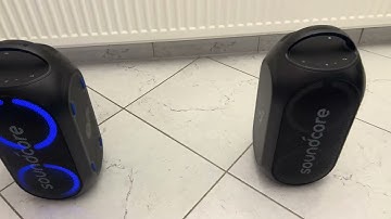 My Soundcore speakers with Party Cast 2.0 