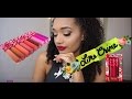 16 Lime Crime Swatches (w/ True Love Set) on Tan Skin!