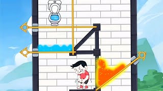 Pull The Pin: Toilet Rush - Gameplay Walkthrough All Levels