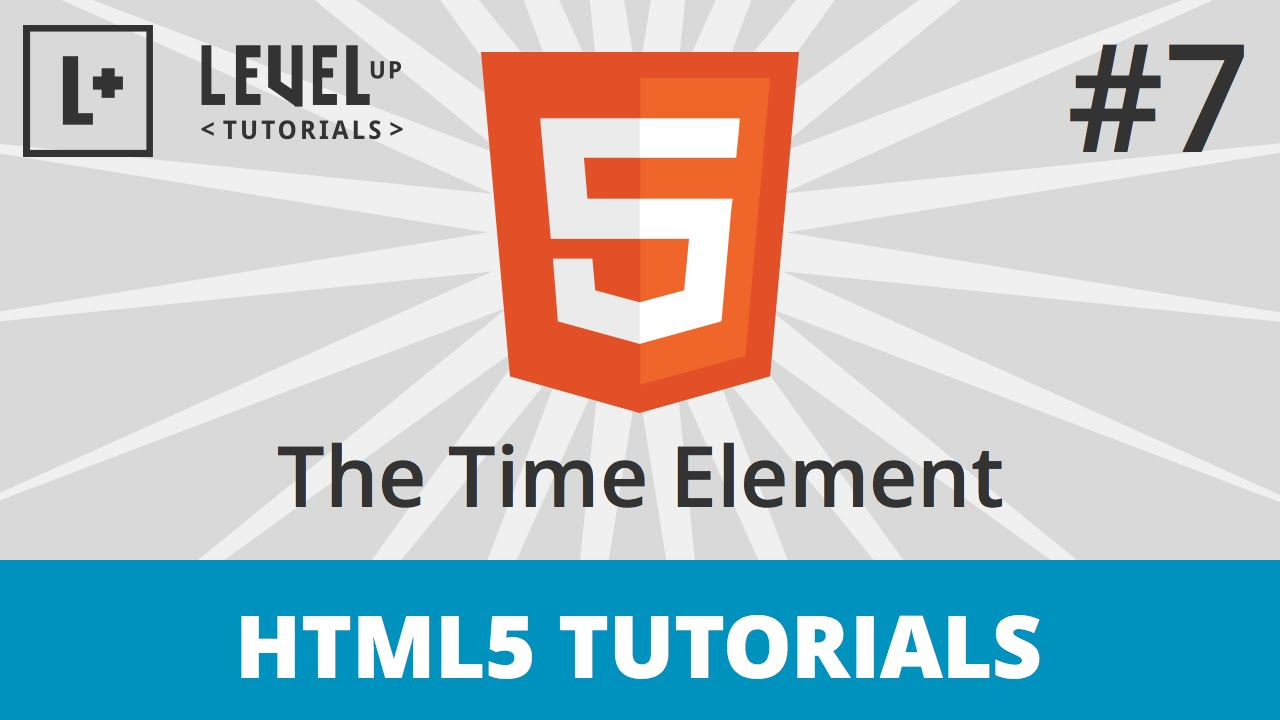 HTML5 Tutorials 7 The Time Element