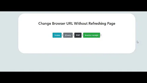 Change Browser URL Without Refreshing Page - Code With Mark