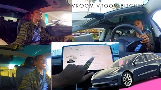 Tesla model 3 test drive experience + reaction (black & geek'd)