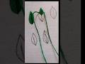 Basic stitch embroidery leaf #short