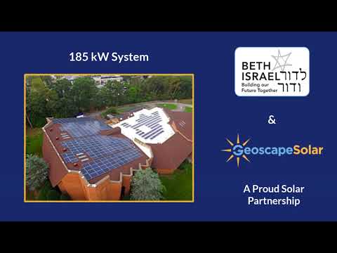 Geoscape Solar And Congregation Beth Israel, Northfield NJ