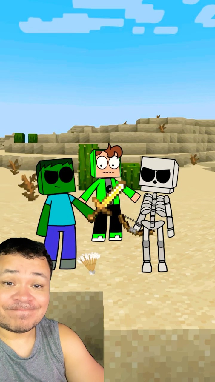 QUANDO VOCÊ FICA NO MEIO DE UMA BRIGA #mayumigames #minecraft #shortsvideo
