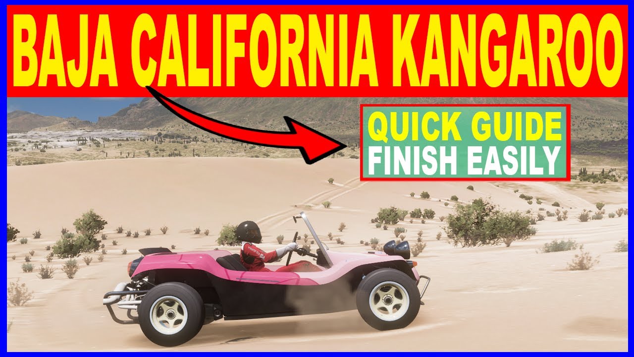 Forza Horizon 5 Baja California Kangaroo Skills Forzathon Weekly Challenge OLD RED Dust Bowl Speed