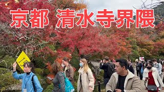 2022/11/22 京都 外国人観光客の多い清水寺界隈を歩く🍁 Walking around Kiyomizu-dera Temple 【4K】