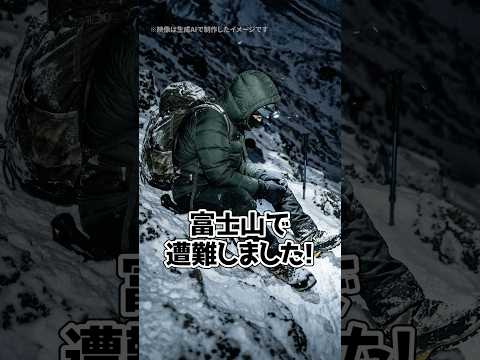 【命懸け】「富士山で遭難しました！」通行止めを無視して登山した男性…身勝手すぎる行動の代償とは？ #shorts