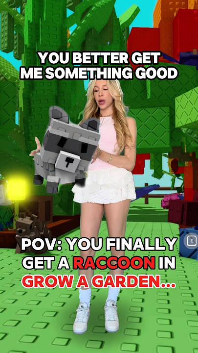 When You FINALLY Get a “RACCOON” in GROW A GARDEN on ROBLOX!