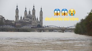 Desbordamiento de Ebro Zaragoza 14/12/2021
