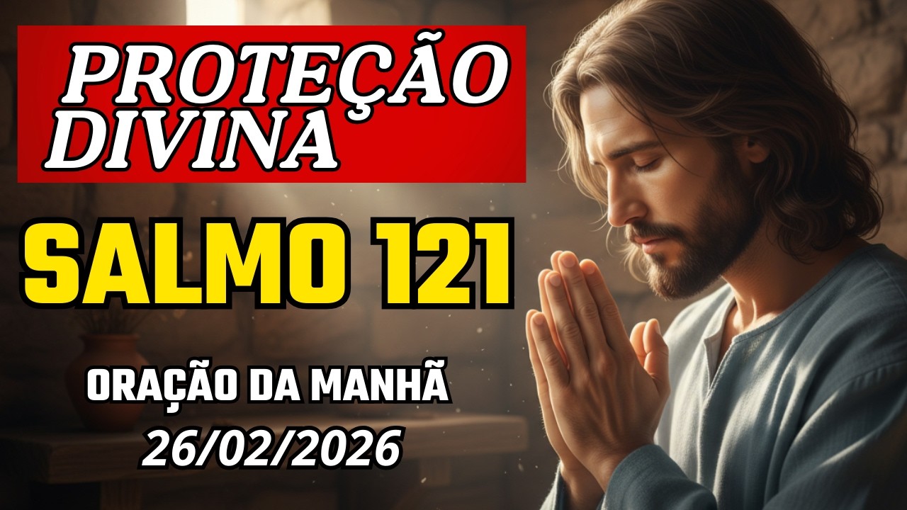 ORAÇÃO DO SALMO 121 PARA PROTEÇÃO DIVINA e PAZ PARA HOJE | ORAÇÃO DA MANHÃ - QUINTA (26/02/2026)