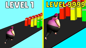 Level 1 VS Level 9999 - Fat Pusher